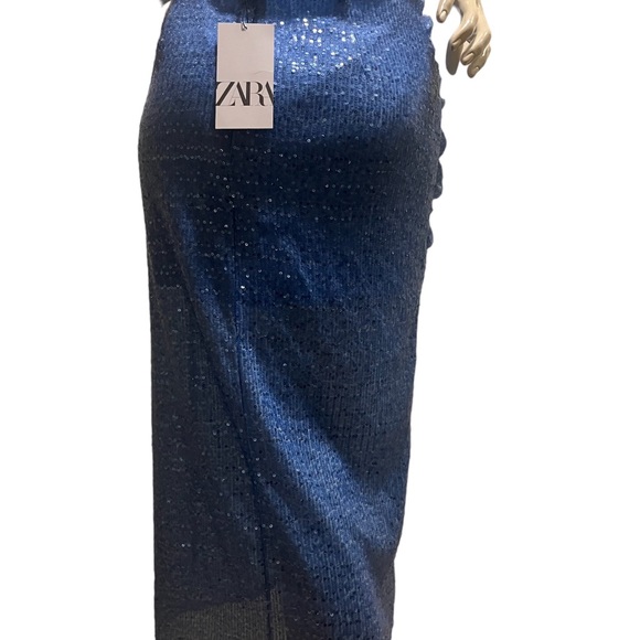 Zara Blue mermaid sequin skirt - Picture 6 of 6